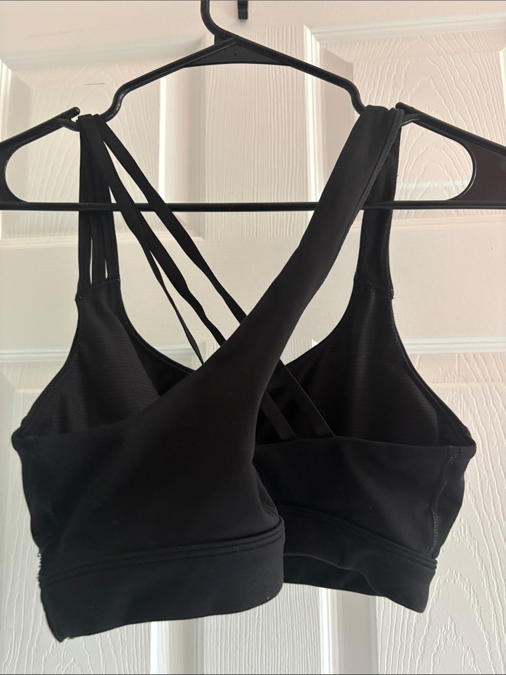 Athleta Black Strappy Sports Bra - Picture 2 of 3